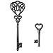 Large Iron Key, 2pcs Skeleton Key Decorative Antique Style Decorative Wine Cellar Key Castle Key Vintage Cast Iron Decorative Key for Home Decor