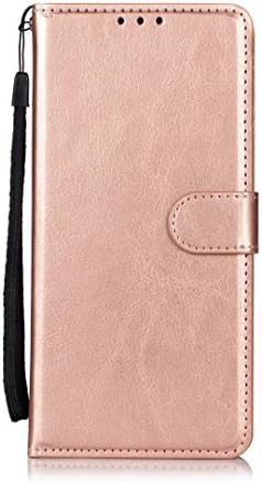 iPhone 7 Plus Wallet Case, iPhone 8 Plus Case, Alkax PU Leather Wallet with Kickstand Card Slot Flip Folio Cover Magnetic Closure Wrist strap Shockproof Protective for Apple iPhone 7 Plus (Rose Gold)