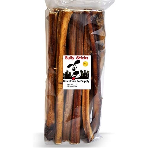 Downtown Pet Supply 12" Bully Sticks for Large Dogs Dog Dental Treats