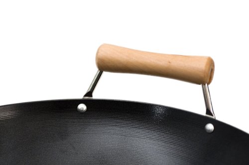 Joyce Chen 21-9971, Classic Series Carbon-Steel Nonstick Wok Set, 4-Piece