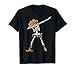 Dabbing Skeleton T Shirt Cowboy Hat Halloween Kids Boys Dab T-Shirt