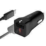 Vantrue PowerUp C1 Quick Charge 2.0 18W USB Car Charger with micro USB Cable for Samsung Galaxy, Nexus and more Android Devices