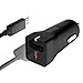 Vantrue PowerUp C1 Quick Charge 2.0 18W USB Car Charger with micro USB Cable for Samsung Galaxy, Nexus and more Android Devices