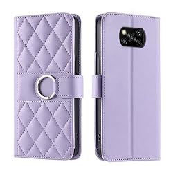 Lucyliy Compatible with Xiaomi Poco X3 Case Flip PU