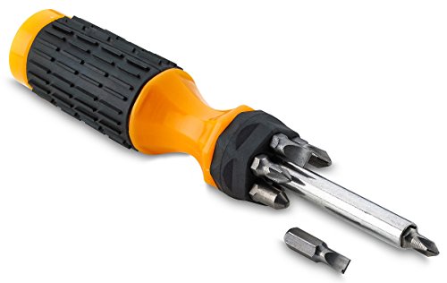 6 In 1 Screwdriver Set – Multibit Screwdriver – Slotted, Phillips, Star Drive Bits – Ideal For Handyman, Construction, Repairing Etc. – By Katzco