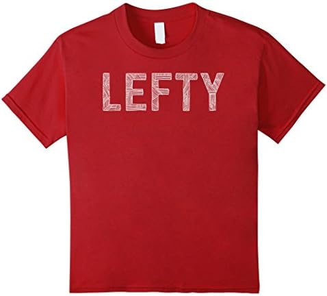unisex-child Lefty - Left Handed - Funny Lefty Shirt 4 Cranberry