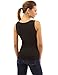 PattyBoutik Women's Lace Front Overlay Lined Tank Top