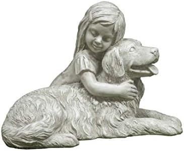 girl and dog ornament
