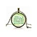 Wicked The Musical NECKLACE- Defying Gravity Pendant Necklace Glass Cameo Cabochon Tile Necklace NECKLACE-