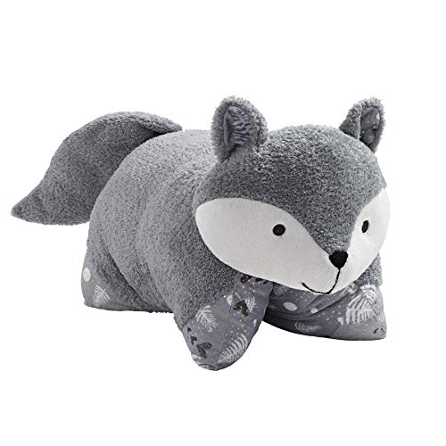 Pillow Pets Naturally Comfy Fox Stuffed Animal Plush Toy, Gray Pricepulse