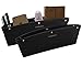 LeeQueen Car Pocket Organizer Fills the Gap Between the Seats, Premium PU Leather (Gray, 2 Packs)