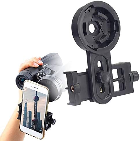 Tolyneil Universal Mobile Phone Holder Telescope Mount Adapter Clip Telescope, Spotting Scopes, Binoculars