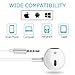 Wired Headphones, Amoner Earbuds Waterproof Sports Earphones, Stereo Sound Noise Cancelling Headphones Headsets with Built-in Mic for Phone 6/6s Plus/5s/SE, Galaxy, Android Smartphones, Tabletsthumb 3