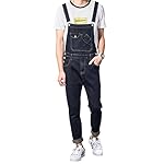 Men’s Casual Slim Pocket Denim Bib Overalls www.denim.fit