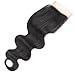 VRHOT 10'' Lace Closure Free Part 4x4 Body Wave 9A Brazilian Virgin Remy Human Hair Lace Frontal Closure 100% Unprocessed Natural Color Hair Products for Black Women 10 inch 30g/pc