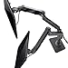 Bestand Premium Dual Monitor Stand - Dual Monitor Mount for LED LCD,Up to 17''-27'' Screen,Aluminum (Gray)