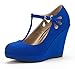 DREAM PAIRS ASH Women's Elegant Wedge Heel Platform Pumps Shoes