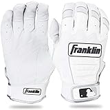 Franklin Sports Adult MLB CFX Pro Batting Gloves, Adult Large, Pair, Pear/White