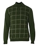 Tasso Elba Twist Mens 1/2 Zip Windowpane Sweater