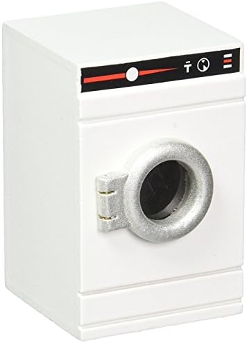 dreamflyingtech Washing Machine and Dryer for 1:12 Washer Dollhouse Miniature Furniture White