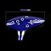 Vangoa - Transverse 12 Hole Ocarina Legend of Zelda Ocarina, Alto C Blue with Display Stand, Neck-strap Cord