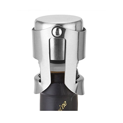 Click Here to See More Images Merssavo Stainless Steel Sparking Champagne Bottle Stopper Cap Rubber Sealer Wine Bar Hot