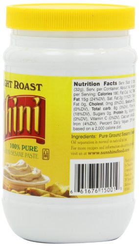 Sesame King Tahini Light Roast, 16-Ounce (Pack of 4)