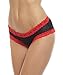 Sofishie Sexy Midnight Cross Panties - Red - Medium