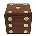 ShalinIndia Wooden Game Dice Box With Five Dice Gifts For Christmas