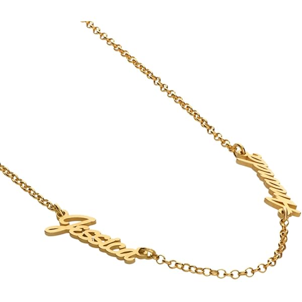 Amazon.com: Oak&Luna - Personalized Multiple Paperclip Chain Name