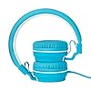 Rockpapa-952-Stereo-Foldable-Headphones-On-Ear-Adjustable-Headband-with-Microphone-for-Kids-Childrens-Adults-Tablet-Computer-Mobile-CDDVD-MP34-White-Blue Rockpapa Kids Headphones, 952 Childrens Headphones, Wired Headphones with Microphone, Foldable, Stereo Sound, 3.5mm Jack…