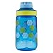 Rubbermaid Leak-Proof Chug Kids Water Bottle, 14 oz, Varsity Blue with Folded Hexagons Graphic