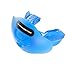 Shock Doctor 3300 Max Airflow Football Mouth Guard with Tether, Trans Blue, Youth
