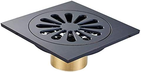 MARGUERAS 1PCS Black bronze copper material square deodorant floor drain (Type 3)