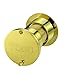 TOGU TG3828NG-SC Brass UL Listed 220-degree Door Viewer with Heavy Duty Privacy Cover for 1-3/5