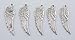 Craft Making Shop 100 Silver Angel Wing Charms with Hole 30 x 10mm Angel Wing Charm