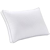BINMA Bed Pillow Queen, Hypoallergenic Bedding Pillow, Anti-Mite Silk Cotton and Feather Velvet for Breathable and Softer Sleeping