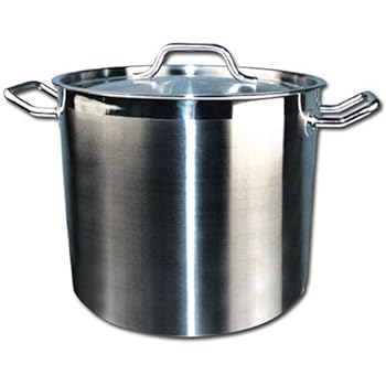 Winware SST-24 Stainless Steel 24 Quart Stock Pot with Cover,Silver