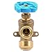 SharkBite 3/4 Inch x 3/4 Inch MHT Garden Valve, Multi Turn, Push to Connect Brass Plumbing Fitting, PEX Pipe, Copper, CPVC, PE-RT, HDPE, 24623LF