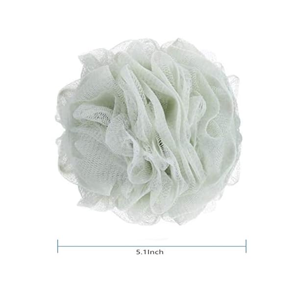 2PCS Shower Puff, Black Bath Sponge Big Full Lather Cleanse 60g/pcs, Pouf Ball for Exfoliate Bathing Accessories by…