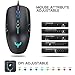 Xceahu Gaming Mouse, Blade Hawks Wired Gaming Mouse PC Computer 4000 DPI Adjustable, 8 Buttons, LED Backlight for Pro Gamer Win 10/8/7/XP Vista Mac OS(X5)
