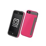 Incipio Stowaway Wallet Credit Card Hard Protective Case for iPhone 5 5S SE Cover-Pink/Gray