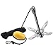 FISHINGSIR Kayak Anchor Accessories 3.3lb Galvanized Iron Folding Boat Anchor for Canoe, Jet Ski, SUP, Paddle Board & Small Boat & 24.6 FT Marine Rope Complete Folding Grapnel Anchor System