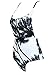 Qpladlse Women's One Piece Reversible Printed Swimwears(YM3005M)