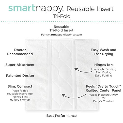SmartNappy Swim Diaper, NextGen Hybrid Cloth Diaper Cover + 1 Trifold