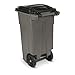 Toter 25532-R1129 Residential Heavy Duty Two Wheeled Trash Can, 32 gallon, Graystone