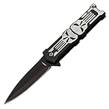 Black Punisher Easy Open Folding Knife