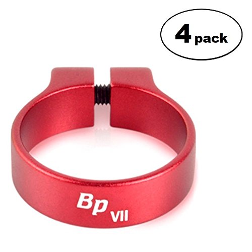 Bitspower Luxury Clamp for 3/4" OD Tube, Red, 4-Pack - Thumbnail 2
