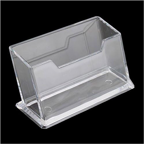 RameyStore Clear Office Desk Decor Card Holder Display Stands