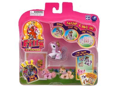 New Filly Princess Mother and Baby Set of Three (Random Figure)